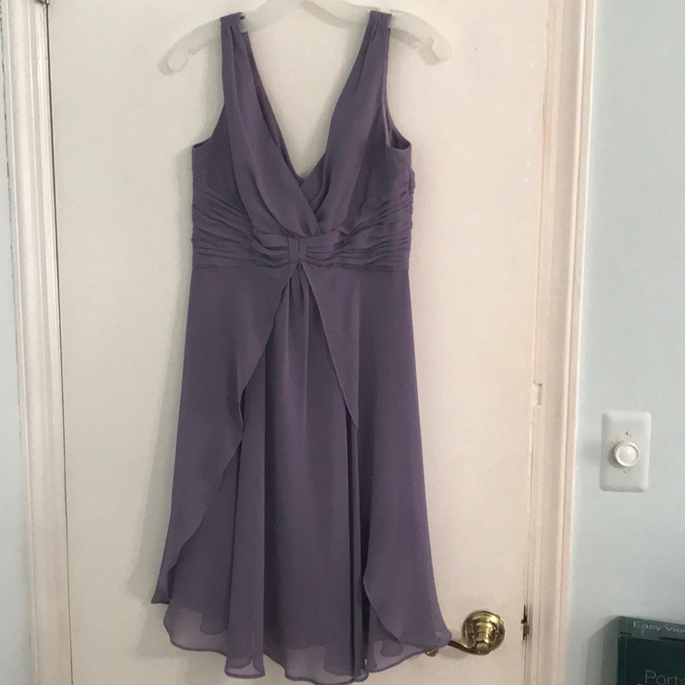 David’s Bridal Pastel Purple Bridesmaid Dress